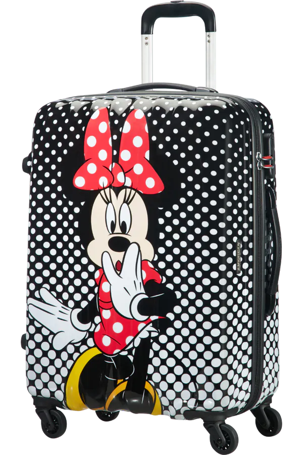 Mala de Viagem Média 65cm 4 Rodas Minnie Polka Dots - Disney Legends | American Tourister®