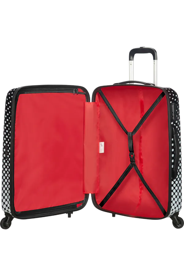 Mala de Viagem Média 65cm 4 Rodas Minnie Polka Dots - Disney Legends | American Tourister®