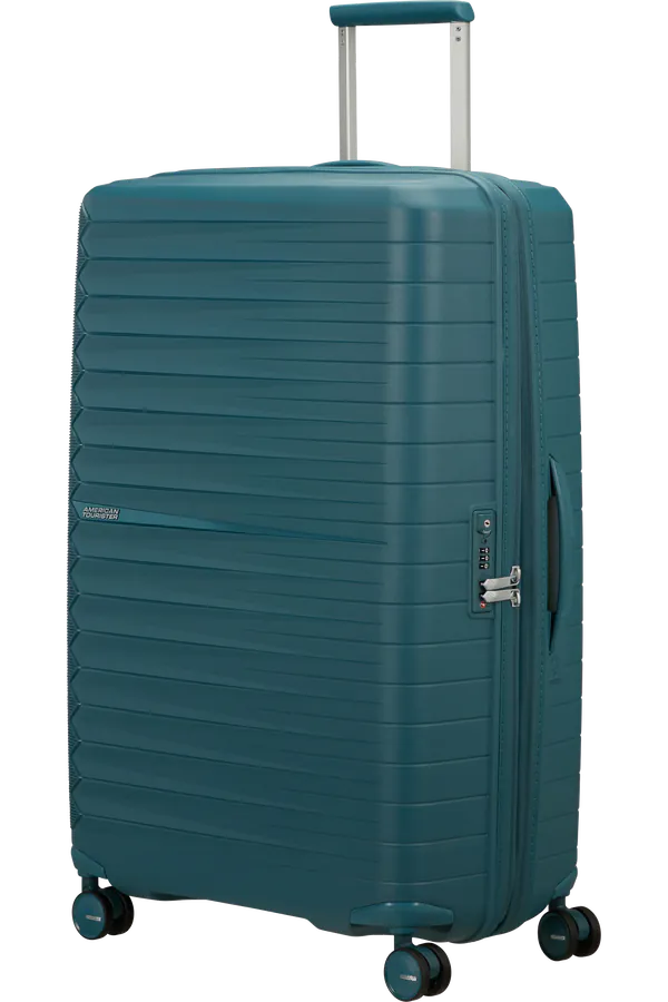 Mala de Viagem Grande 78cm Expansível 4 Rodas Azul-Petróleo - FastForward | American Tourister