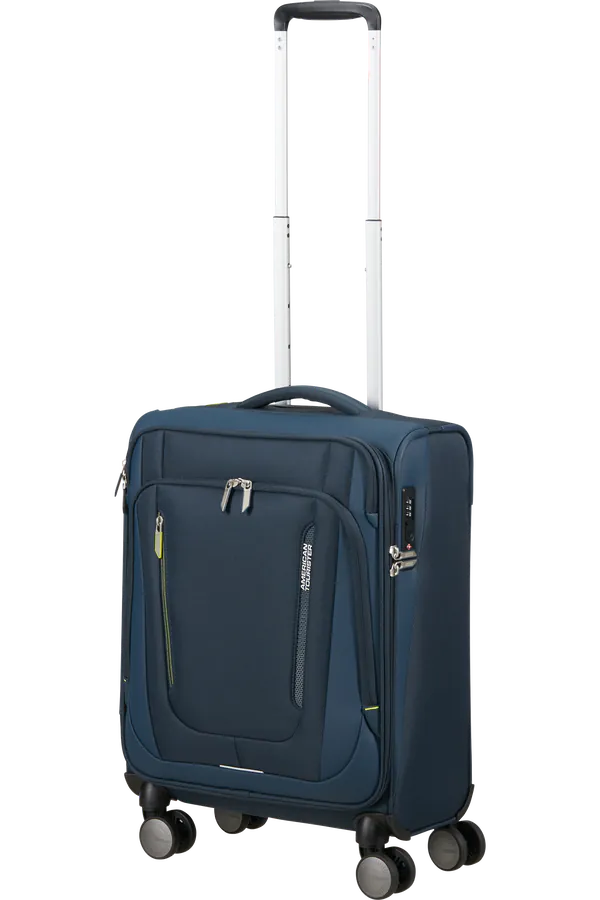Mala de Cabine 55cm 4 Rodas Azul-Marinho - Wanderlite | American Tourister®