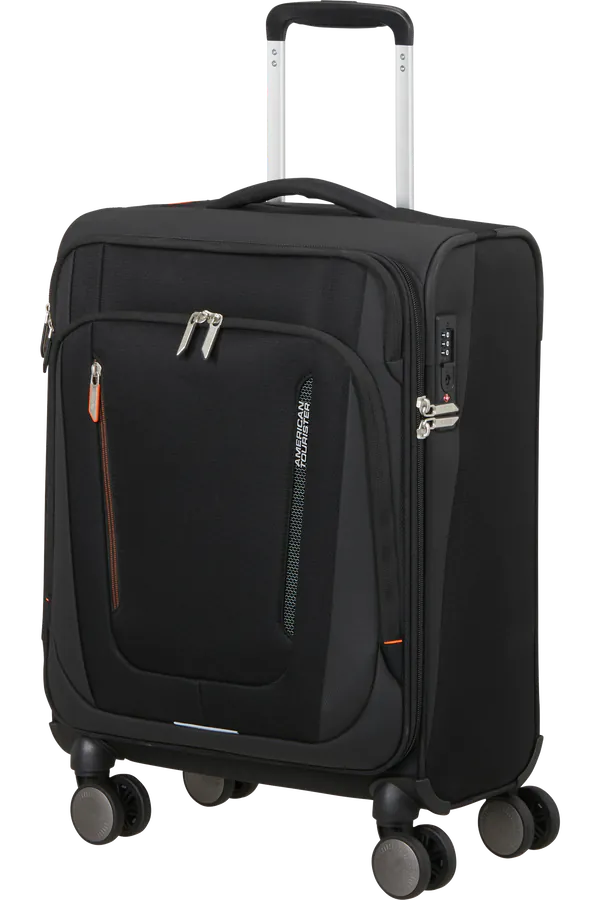 Mala de Cabine 55cm 4 Rodas Preto Sombra - Wanderlite | American Tourister®