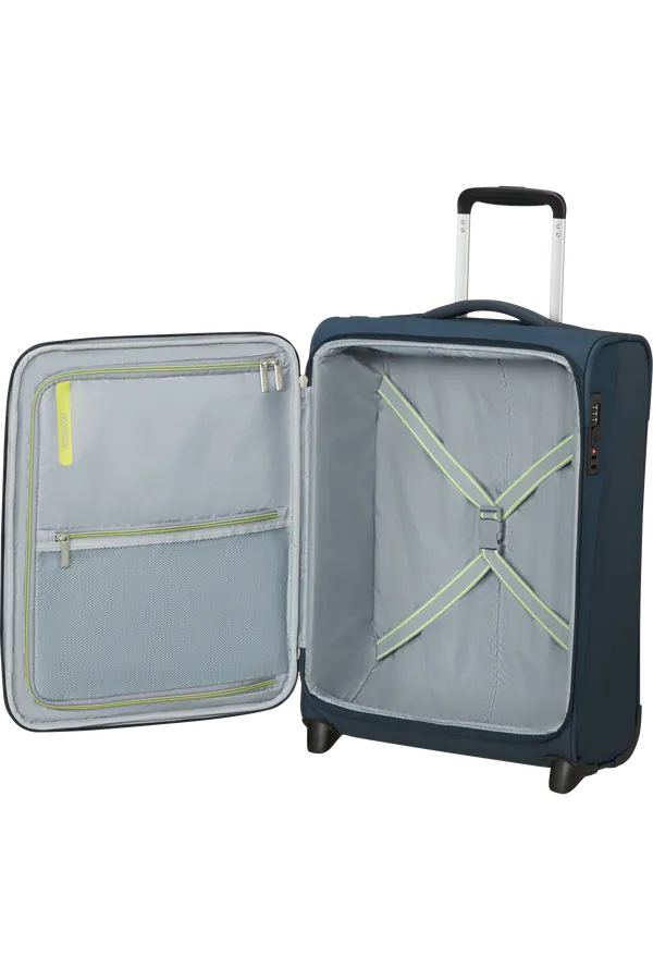 Mala de Cabine 55cm 2 Rodas Azul Marinho - Wanderlite | American Tourister®