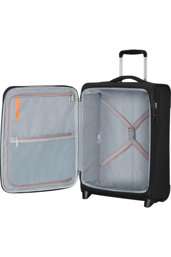 Mala de Cabine 55cm 2 Rodas Preto Sombra - Wanderlite | American Tourister®