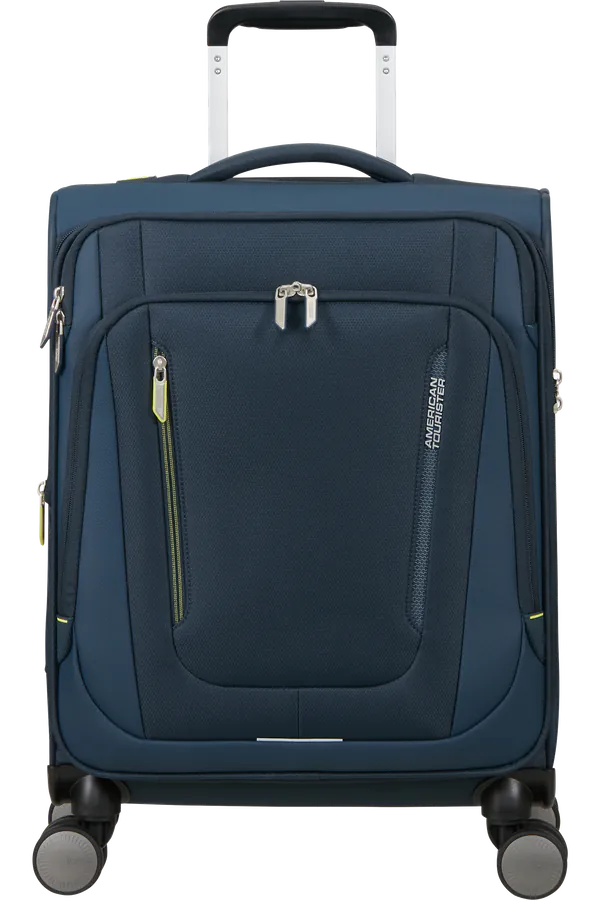 Mala de Cabine 55cm Expansível 4 Rodas Azul-Marinho - Wanderlite | American Tourister®