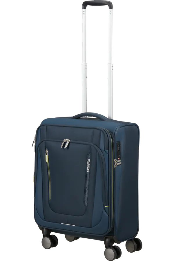 Mala de Cabine 55cm Expansível 4 Rodas Azul-Marinho - Wanderlite | American Tourister®