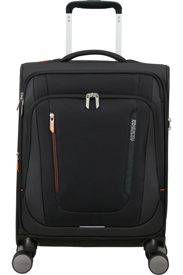 Mala de Cabine 55cm Expansível 4 Rodas Preto Sombra - Wanderlite | American Tourister®