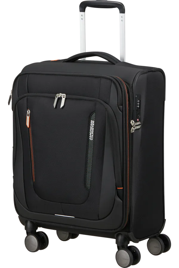 Mala de Cabine 55cm Expansível 4 Rodas Preto Sombra - Wanderlite | American Tourister®