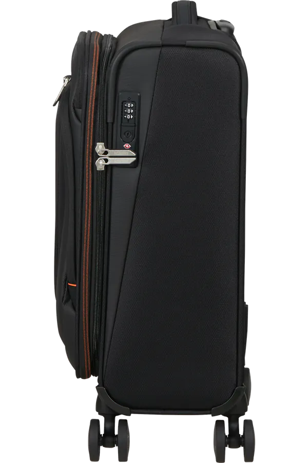 Mala de Cabine 55cm Expansível 4 Rodas Preto Sombra - Wanderlite | American Tourister®