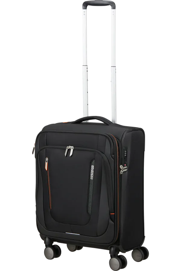 Mala de Cabine 55cm Expansível 4 Rodas Preto Sombra - Wanderlite | American Tourister®