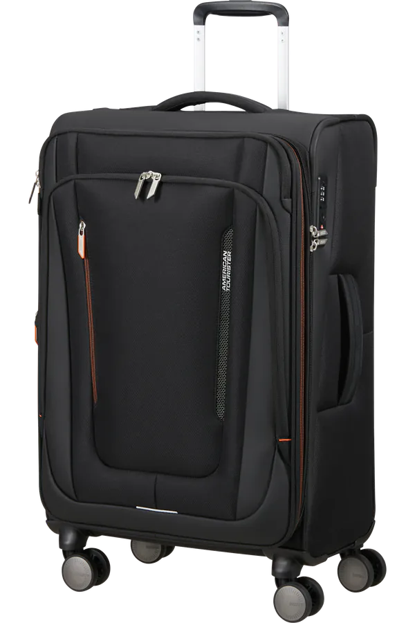 Mala de Viagem Média 68cm 4 Rodas Preto Sombra - Wanderlite | American Tourister®