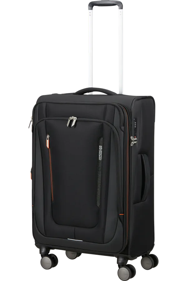 Mala de Viagem Média 68cm 4 Rodas Preto Sombra - Wanderlite | American Tourister®