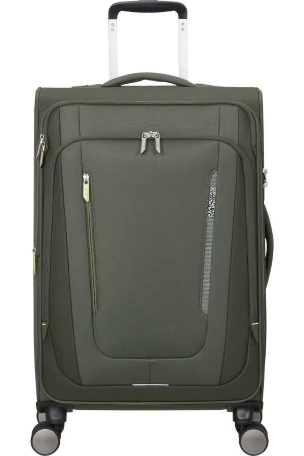 Mala de Viagem Média 68cm 4 Rodas Caqui Escuro - Wanderlite | American Tourister®