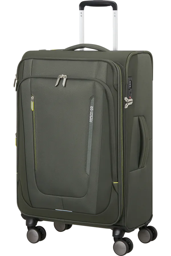Mala de Viagem Média 68cm 4 Rodas Caqui Escuro - Wanderlite | American Tourister®