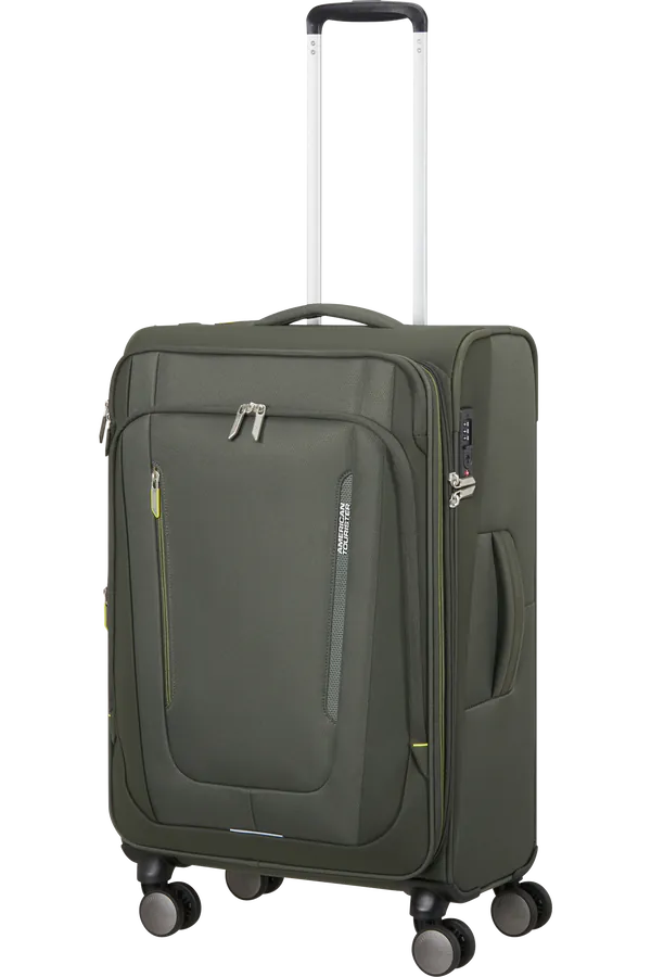 Mala de Viagem Média 68cm 4 Rodas Caqui Escuro - Wanderlite | American Tourister®