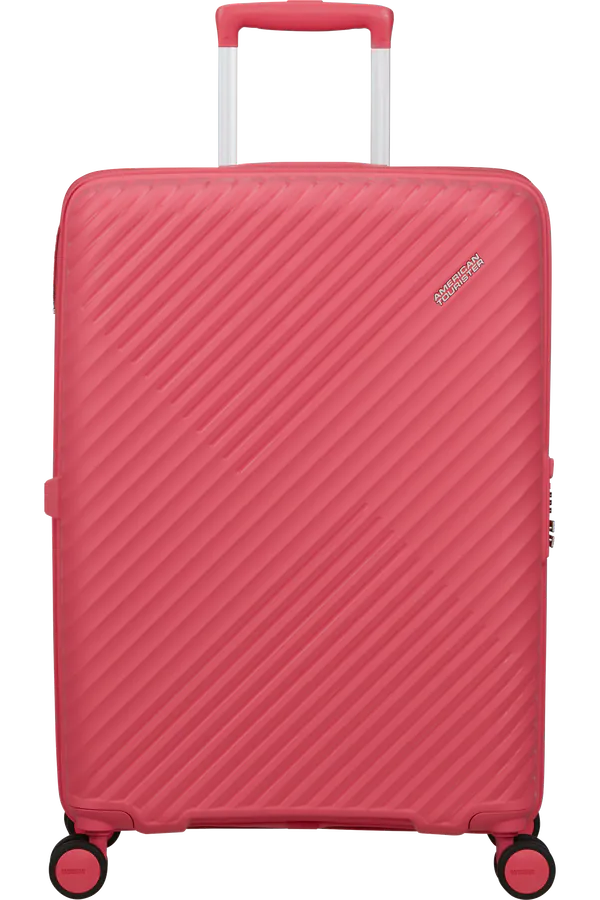 Mala de Viagem Média 68cm Expansível 4 Rodas Rosa Glitch - Diablast | American Tourister®