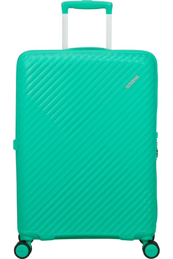 Mala de Viagem Média 68cm Expansível 4 Rodas Aqua Cyber - Diablast | American Tourister®