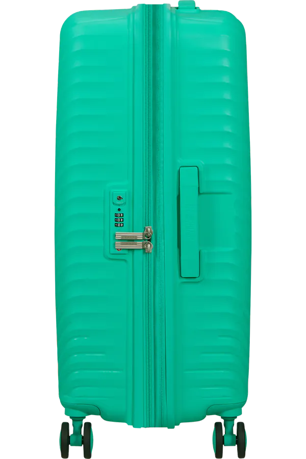 Mala de Viagem Média 68cm Expansível 4 Rodas Aqua Cyber - Diablast | American Tourister®