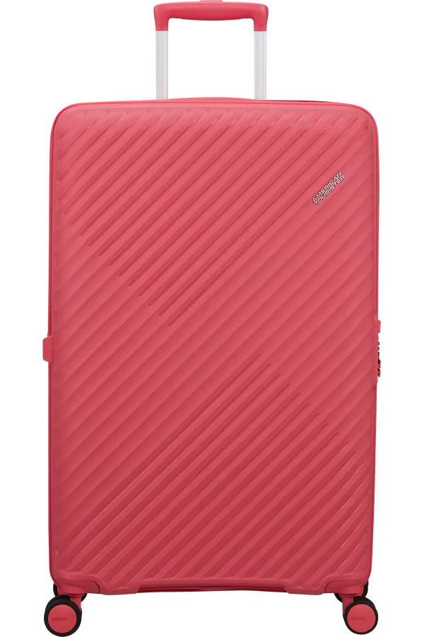 Mala de Viagem Grande 78cm Expansível 4 Rodas Rosa Glitch - Diablast | American Tourister®
