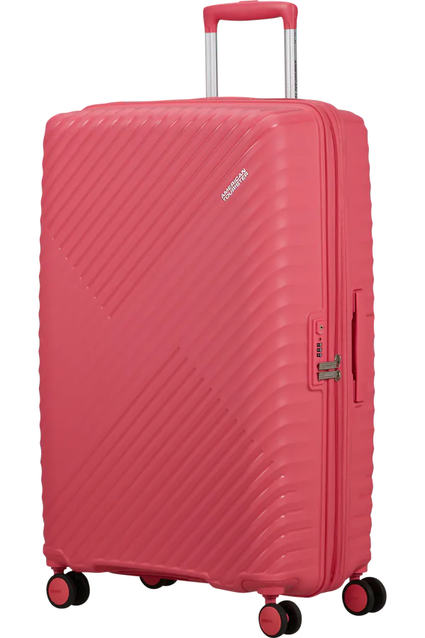 Mala de Viagem Grande 78cm Expansível 4 Rodas Rosa Glitch - Diablast | American Tourister®