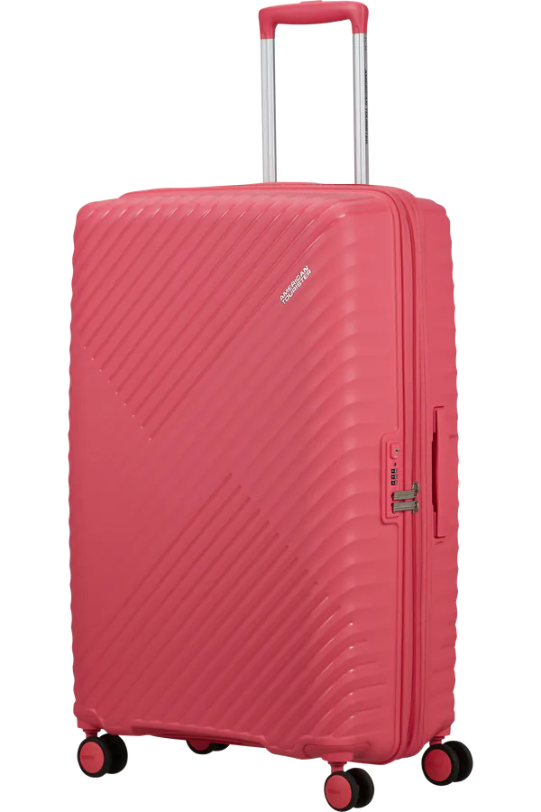 Mala de Viagem Grande 78cm Expansível 4 Rodas Rosa Glitch - Diablast | American Tourister®