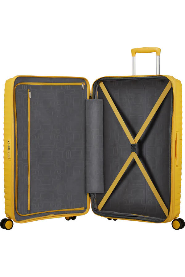 Mala de Viagem Grande 78cm Expansível 4 Rodas Amarelo Digital - Diablast | American Tourister®