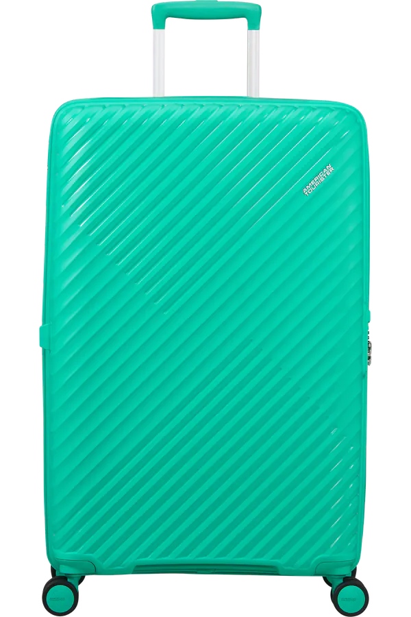 Mala de Viagem Grande 78cm Expansível 4 Rodas Aqua Cyber - Diablast | American Tourister®