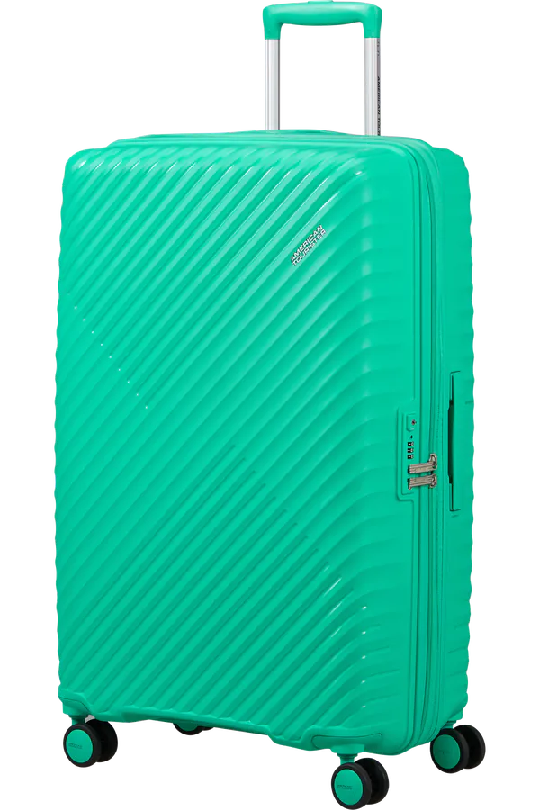 Mala de Viagem Grande 78cm Expansível 4 Rodas Aqua Cyber - Diablast | American Tourister®