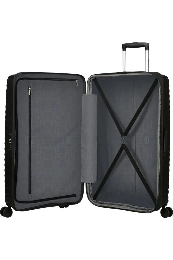 Mala de Viagem Grande 78cm Expansível 4 Rodas Preto Code - Diablast | American Tourister®