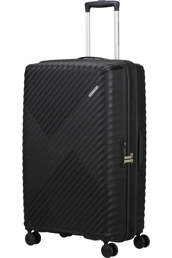 Mala de Viagem Grande 78cm Expansível 4 Rodas Preto Code - Diablast | American Tourister®