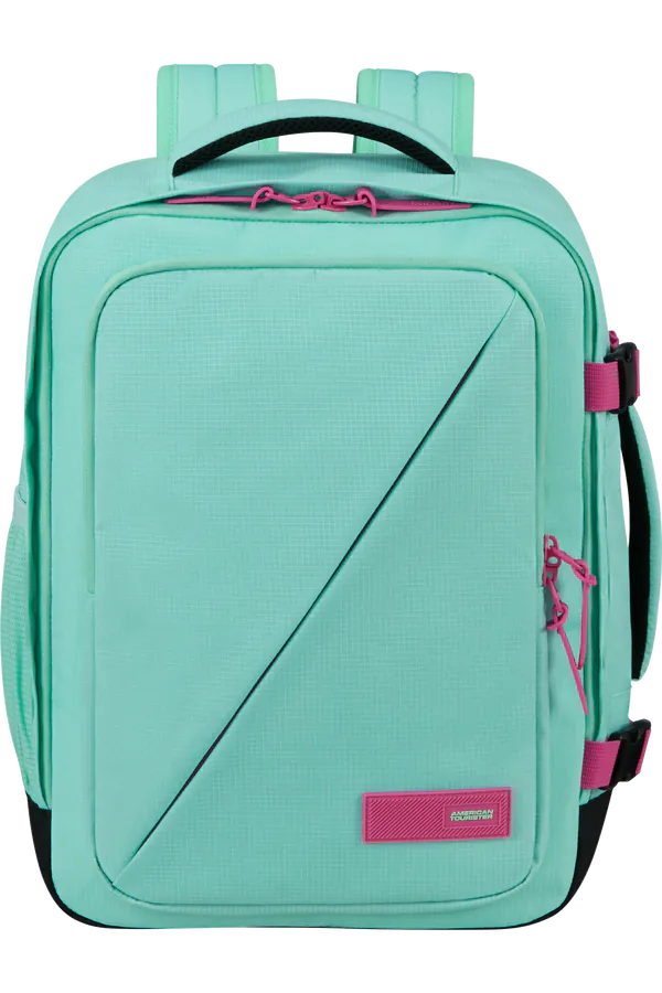 Mochila de Cabine S/M 15.6" Verde Menta/Fúcsia Elétrico - Take2Cabin | American Tourister®