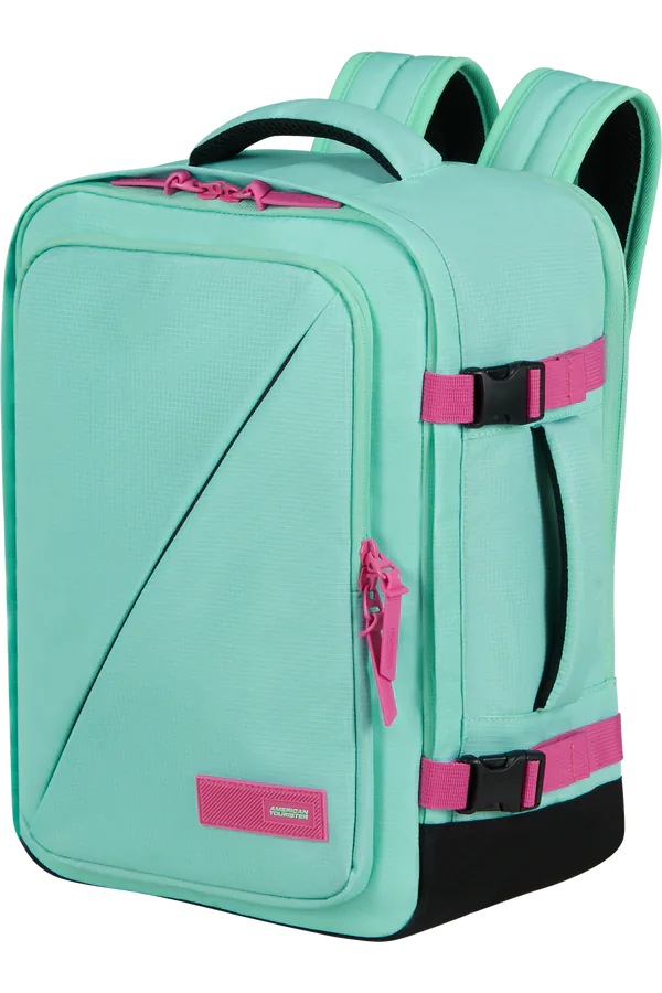 Mochila de Cabine S/M 15.6" Verde Menta/Fúcsia Elétrico - Take2Cabin | American Tourister®