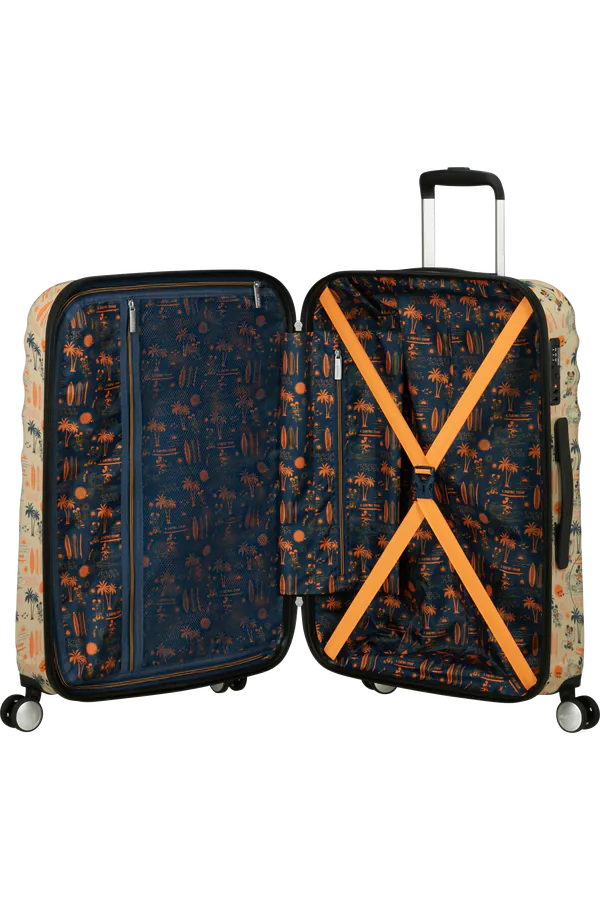 Mala de Viagem Média 67cm 4 Rodas Mickey Super Surfista - WaveBreaker Disney | American Tourister®