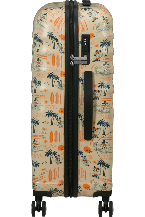 Mala de Viagem Média 67cm 4 Rodas Mickey Super Surfista - WaveBreaker Disney | American Tourister®