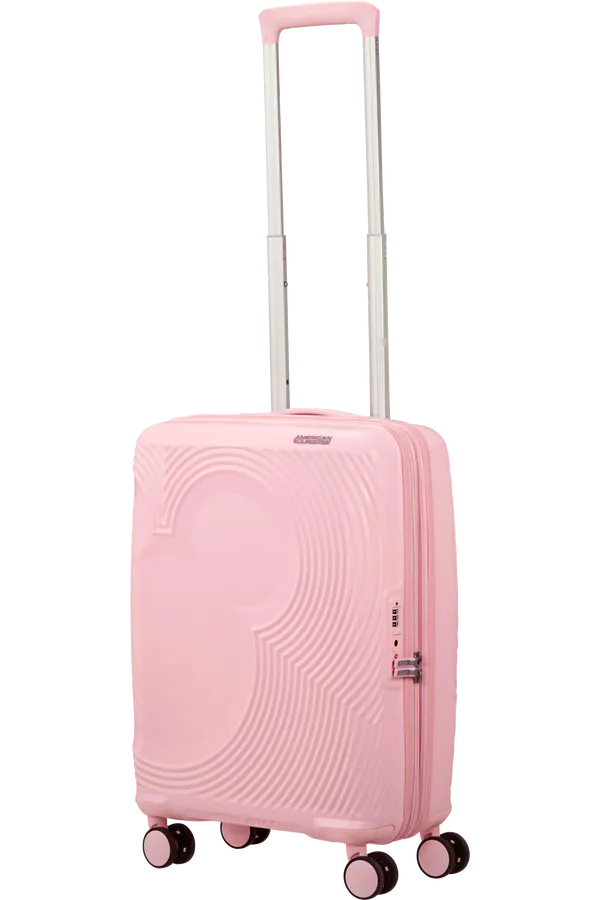 Mala de Cabine 55cm Expansível 4 Rodas Mickey Rosa Pastel - Mickey Magic | American Tourister®