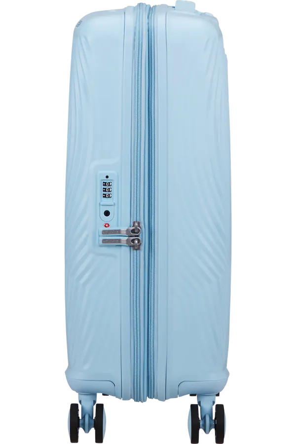 Mala de Cabine 55cm Expansível 4 Rodas Mickey Azul Pastel - Mickey Magic | American Tourister®