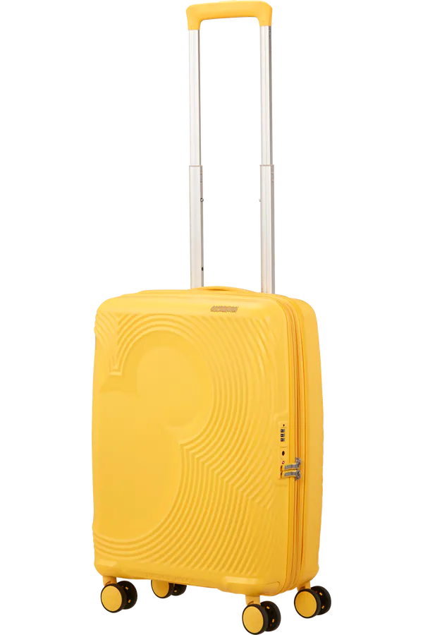 Mala de Cabine 55cm Expansível 4 Rodas Mickey Flor Amarela - Mickey Magic | American Tourister®