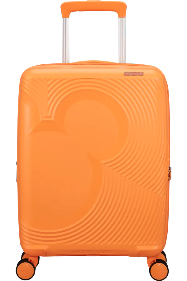 Mala de Cabine 55cm Expansível 4 Rodas Mickey Pêssego Laranja - Mickey Magic | American Tourister®