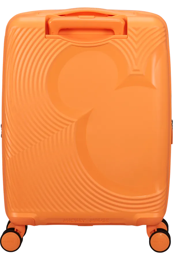 Mala de Cabine 55cm Expansível 4 Rodas Mickey Pêssego Laranja - Mickey Magic | American Tourister®