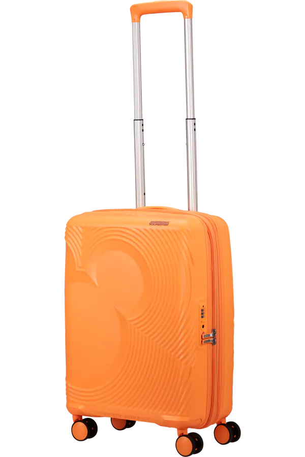 Mala de Cabine 55cm Expansível 4 Rodas Mickey Pêssego Laranja - Mickey Magic | American Tourister®
