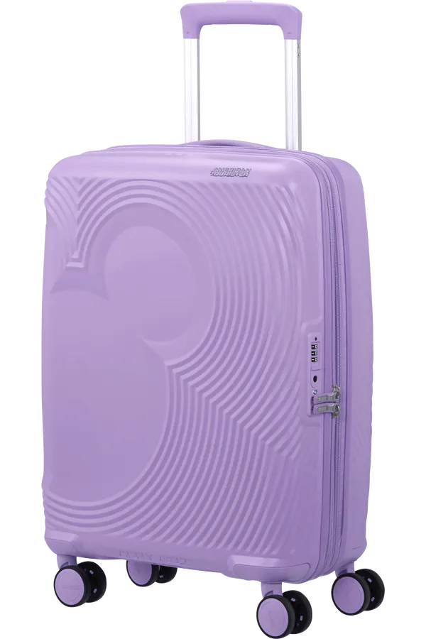 Mala de Cabine 55cm Expansível 4 Rodas Mickey Lilás - Mickey Magic | American Tourister®