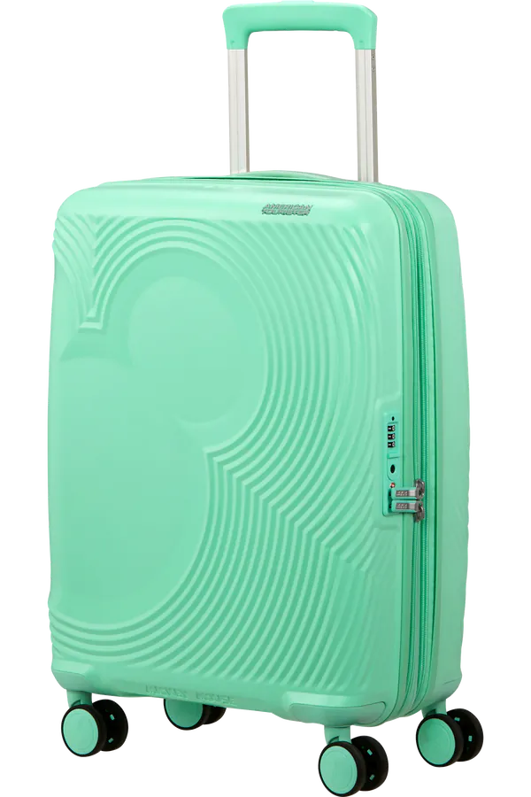 Mala de Cabine 55cm Expansível 4 Rodas Mickey Verde Menta - Mickey Magic | American Tourister®