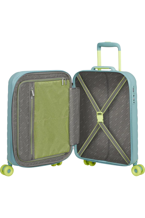 Mala de Cabine 55cm Expansível 4 Rodas Verde Menta Suave - Neovibe | American Tourister®