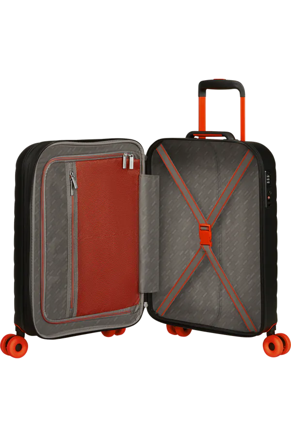 Mala de Cabine 55cm Expansível 4 Rodas Preto - Neovibe | American Tourister®