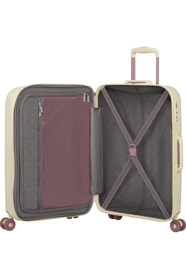 Mala de Viagem Média 67cm Expansível 4 Rodas Bege Areia  - Neovibe | American Tourister®
