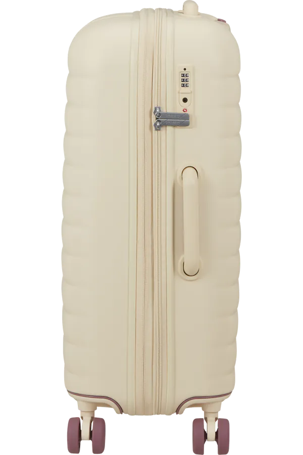 Mala de Viagem Média 67cm Expansível 4 Rodas Bege Areia  - Neovibe | American Tourister®