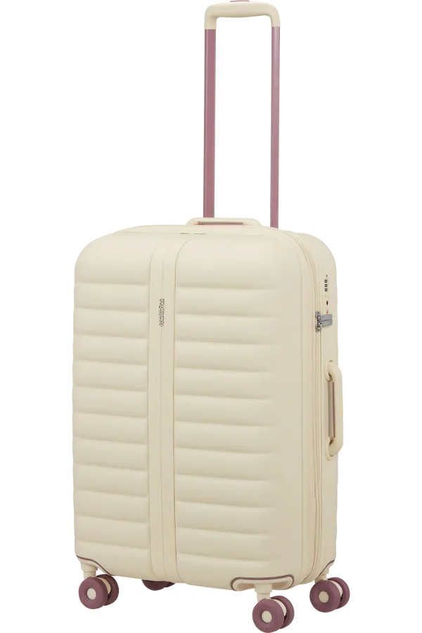 Mala de Viagem Média 67cm Expansível 4 Rodas Bege Areia  - Neovibe | American Tourister®