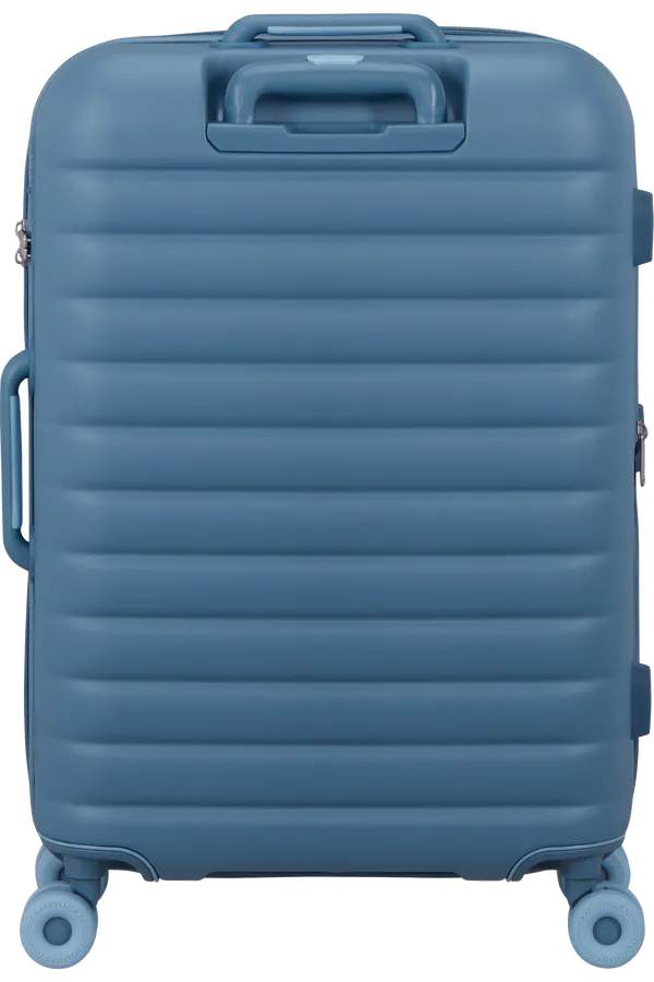 Mala de Viagem Média 67cm Expansível 4 Rodas Azul Aço - Neovibe | American Tourister®