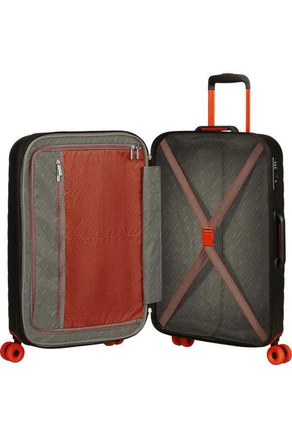 Mala de Viagem Média 67cm Expansível 4 Rodas Preto - Neovibe | American Tourister®