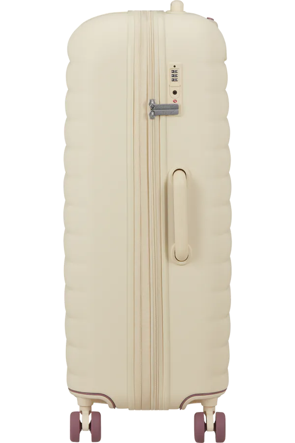 Mala de Viagem Grande 77cm Expansível 4 Rodas Bege Areia - Neovibe | American Tourister®