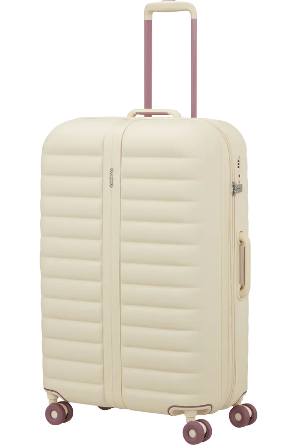 Mala de Viagem Grande 77cm Expansível 4 Rodas Bege Areia - Neovibe | American Tourister®